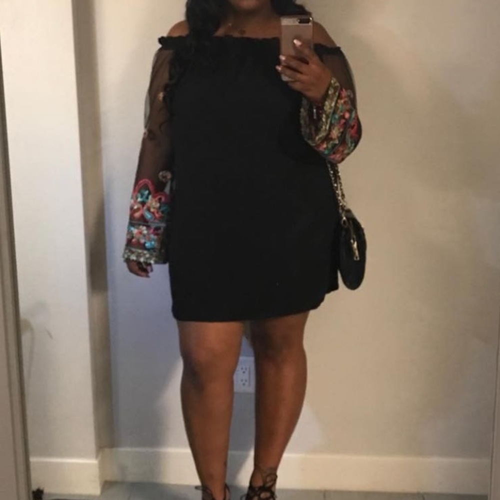 Cute off shoulder dress